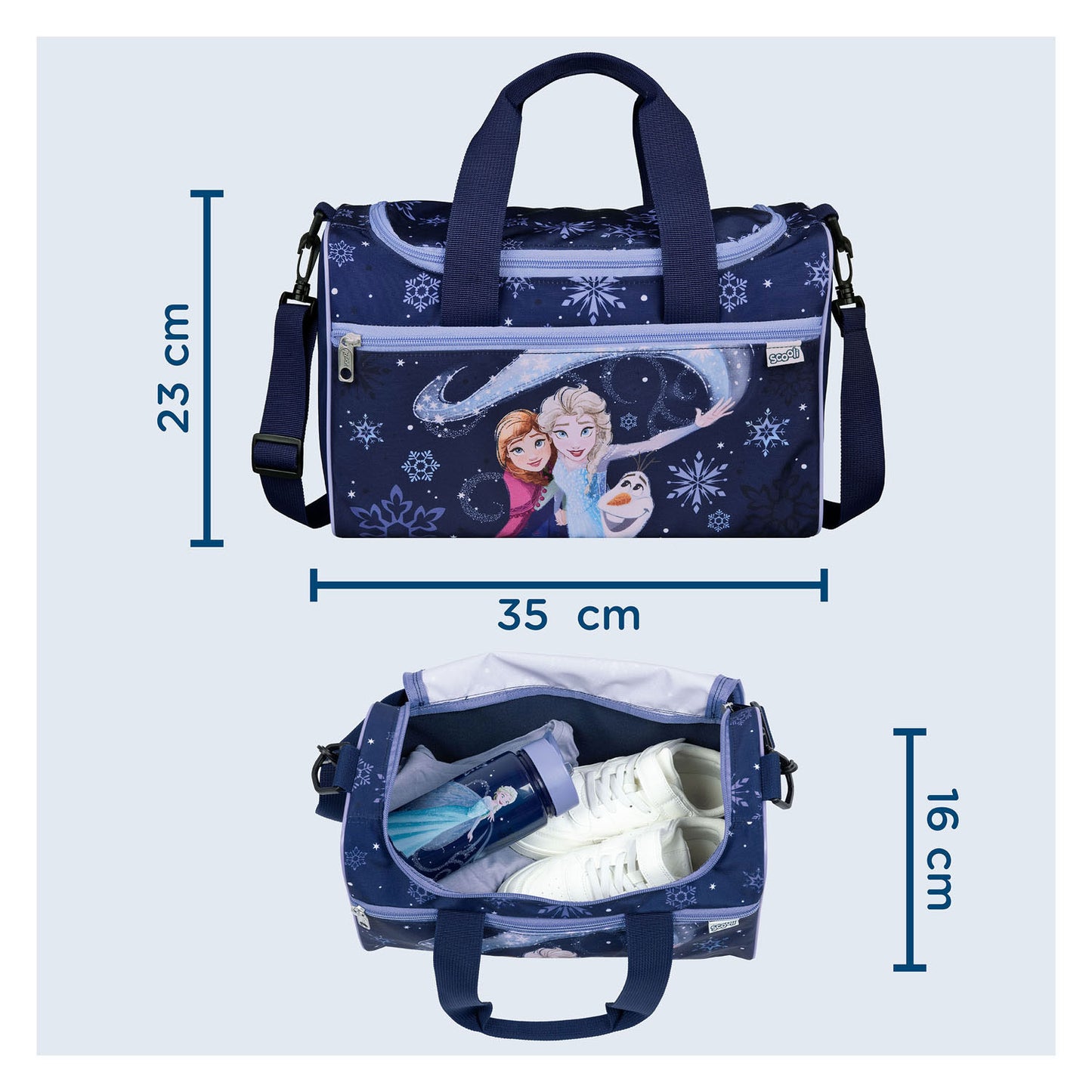 Undercover Sporttas disney frozen met 2 opbergvakken
