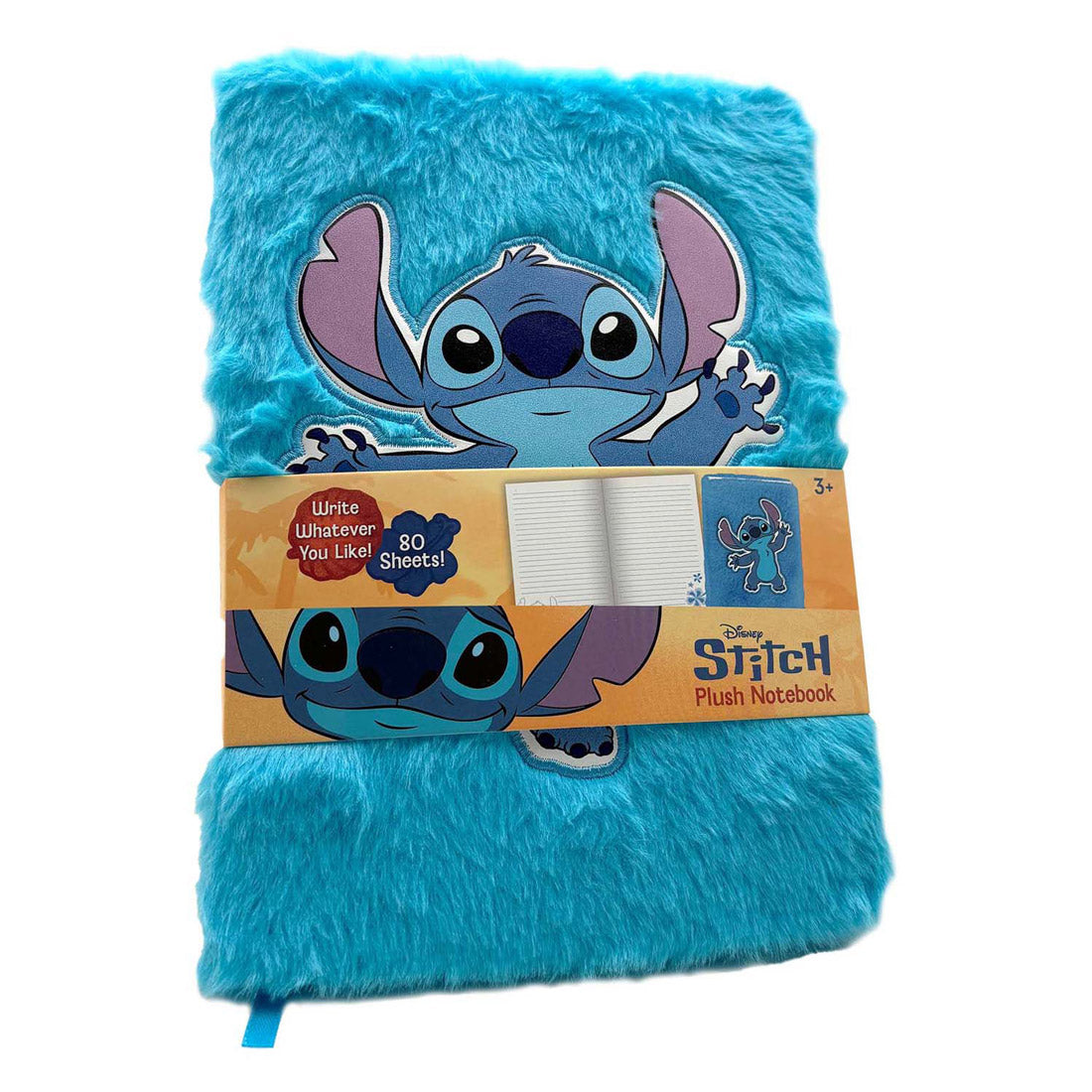 Merkloos Sans Marque Stitch pluche notitieboek