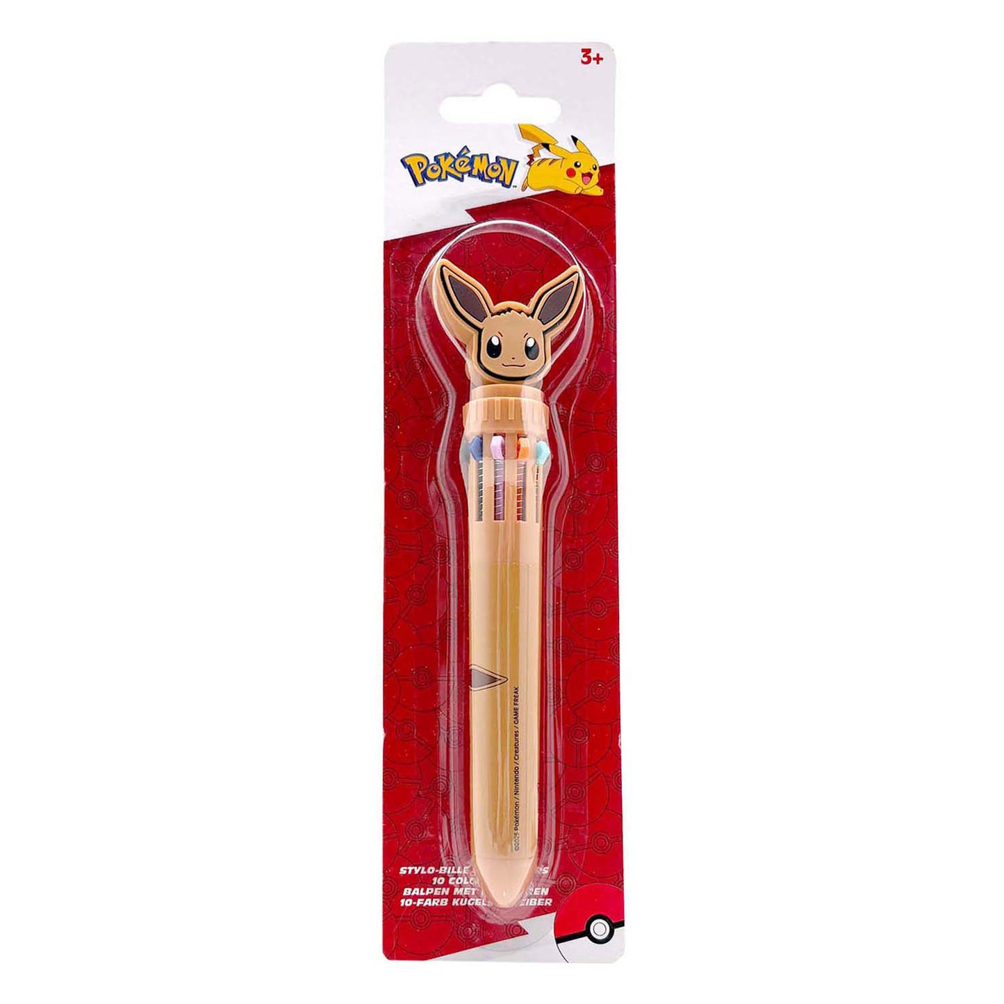 Speelgoedland Pokemon 10-kleurenpen eevee