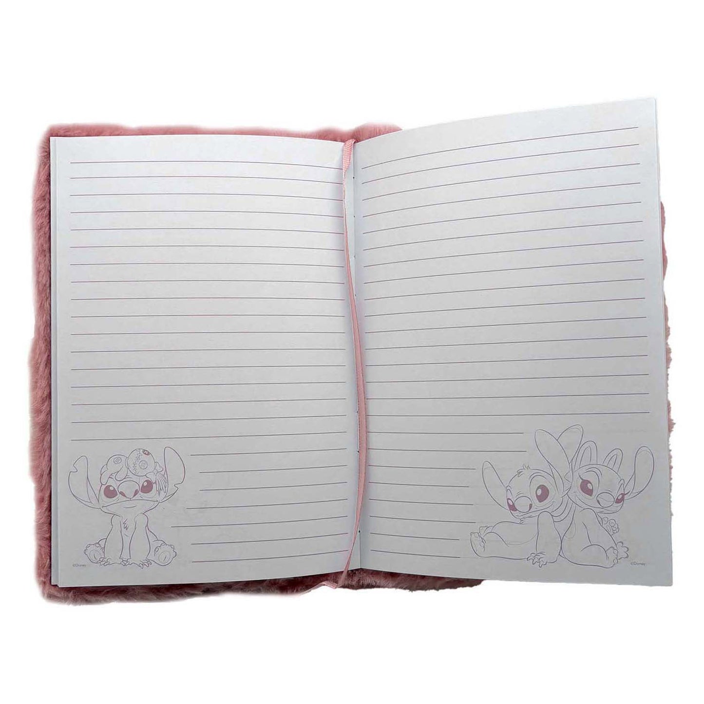 Merkloos Sans Marque Stitch pluche notitieboek stitch angel