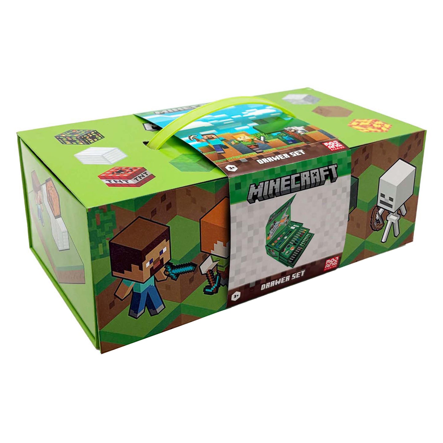 Speelgoedland Minecraft kleurkoffer set - 52dlg.