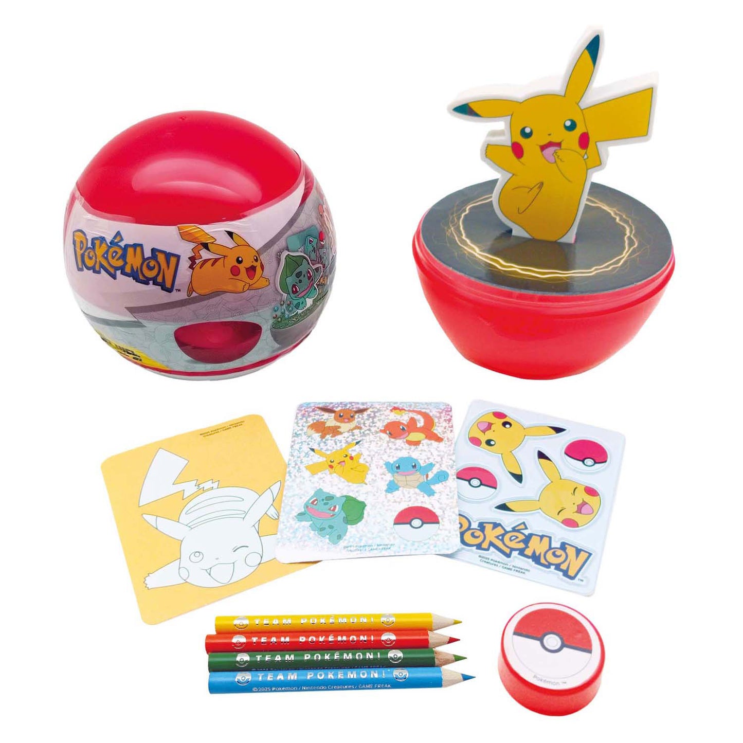 Merkloos Sans Marque Pokemon eraser fun pikachu set