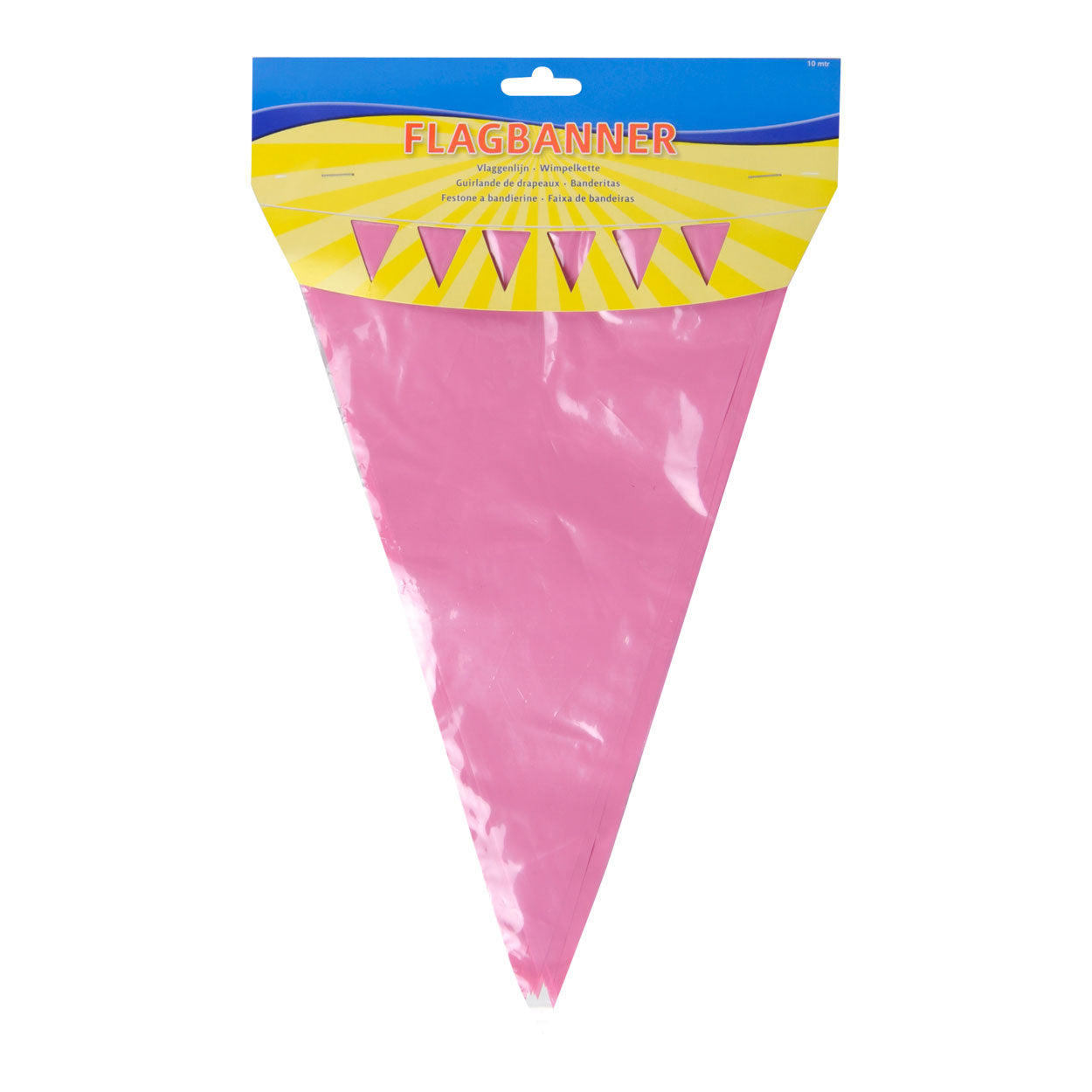 Folat BV Babyroze vlaggenlijn, 10mtr.