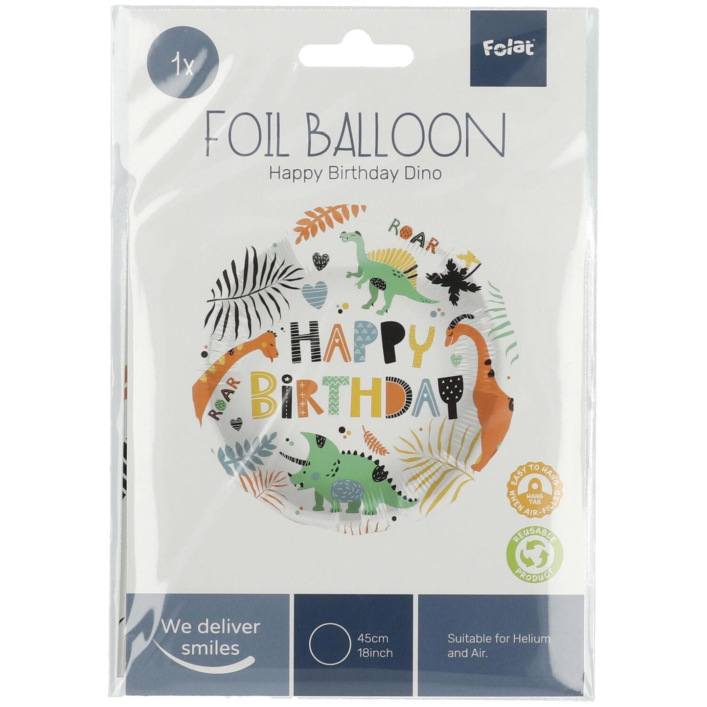 Folat BV Folieballon dinosaurus 45 cm