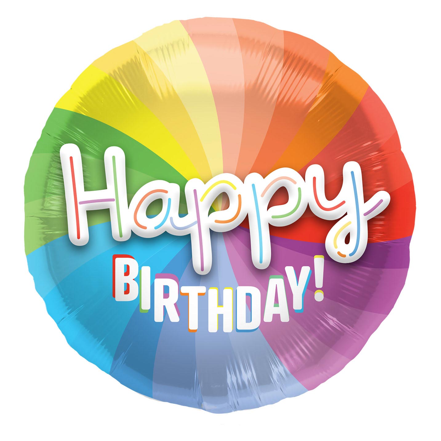 Folat BV 3d folieballon 'happy birthday', 56cm