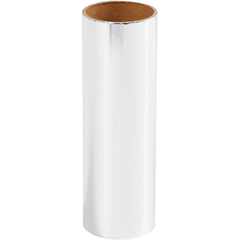 Creativ Company Https: www.cchobby.nl deco-folie-b-15-5-cm-dikte-0-02-mm-zilver-50-cm-1-rol