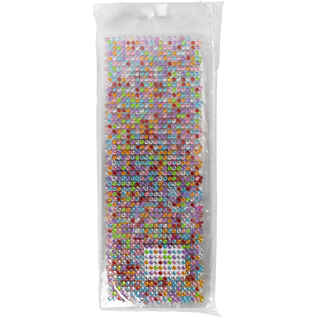 Creativ Company Https: www.cchobby.nl strasstenen-d-2-10-mm-vel-27x9-cm-inhoud-kan-varieren-12-div-vellen-1-doos