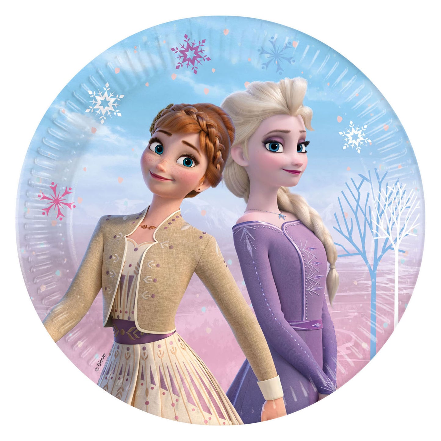 Globos Papieren bordjes fsc frozen 2 wind spirit, 8st.
