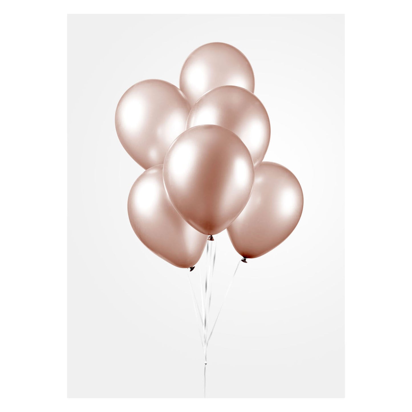 Globos Ballonnen pearl rose goud 30cm, 10st.