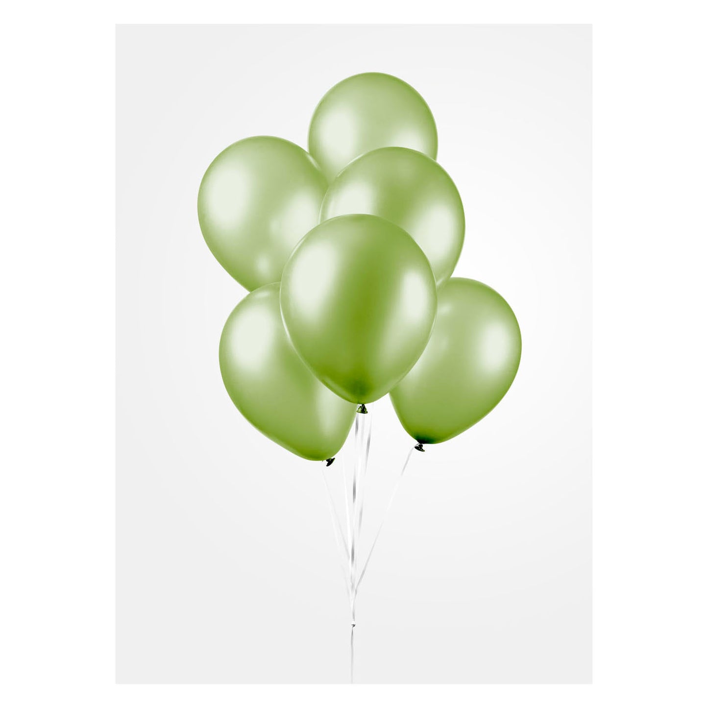 Globos Ballonnen metallic green 30cm, 10st.