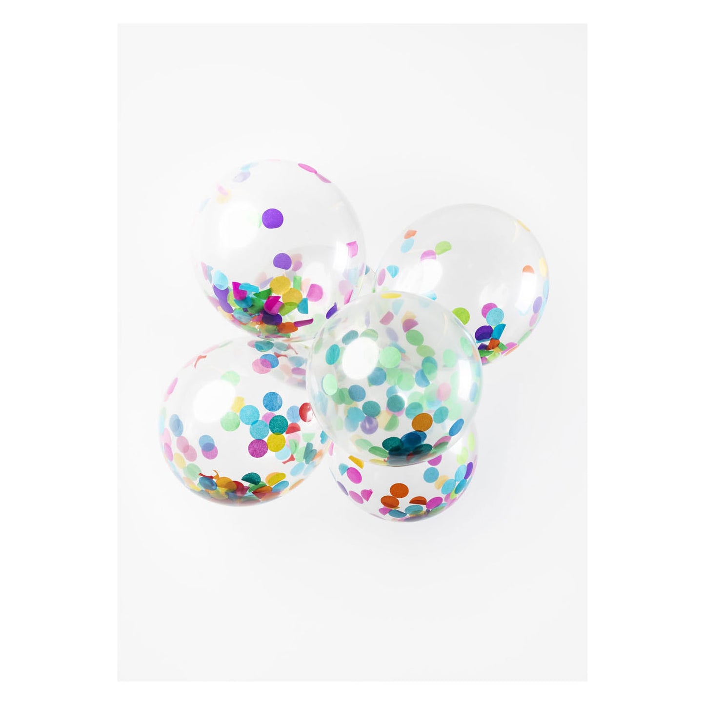 Globos Confetti ballonnen papieren confetti mix 30cm, 6st.