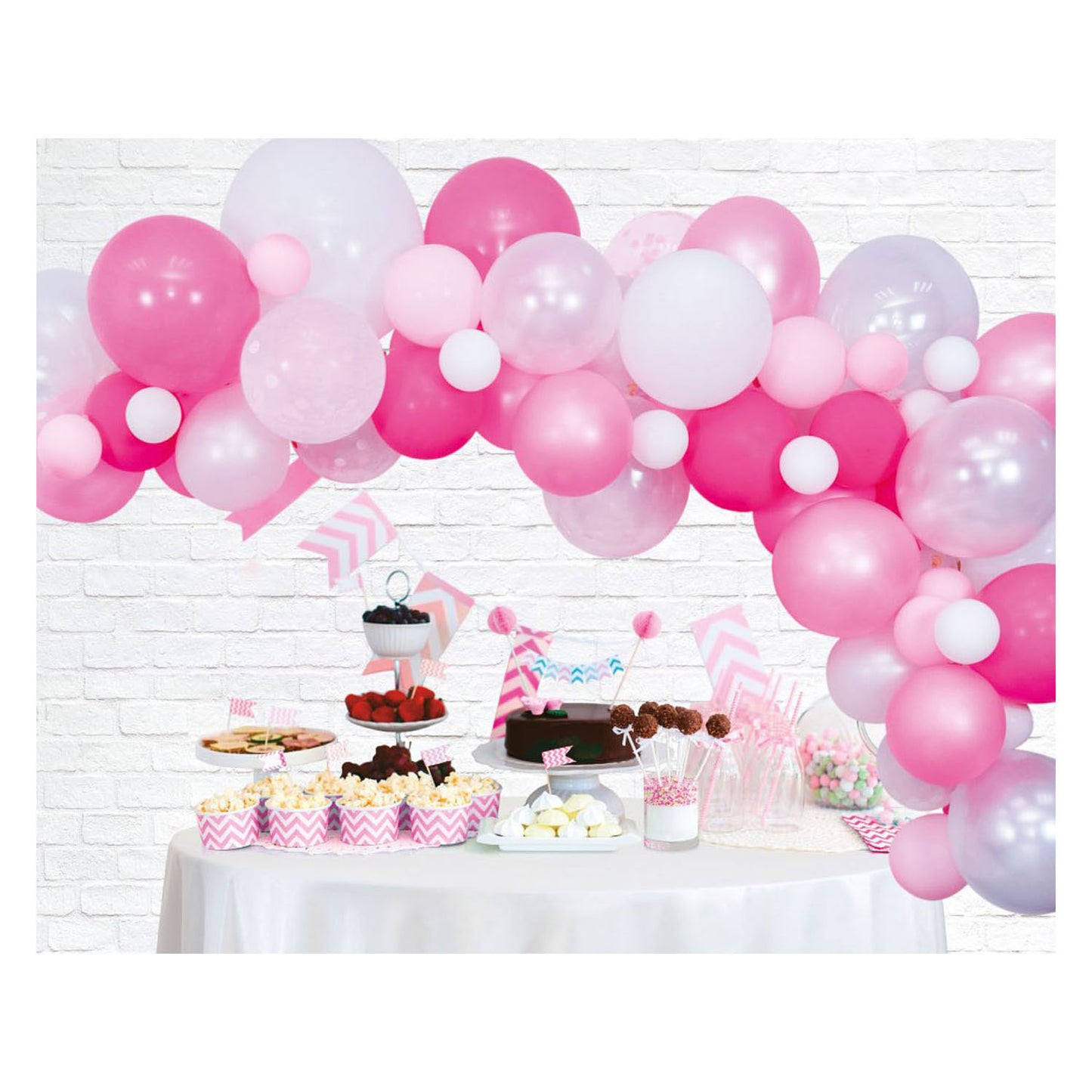 Globos Ballonnen boog set roze