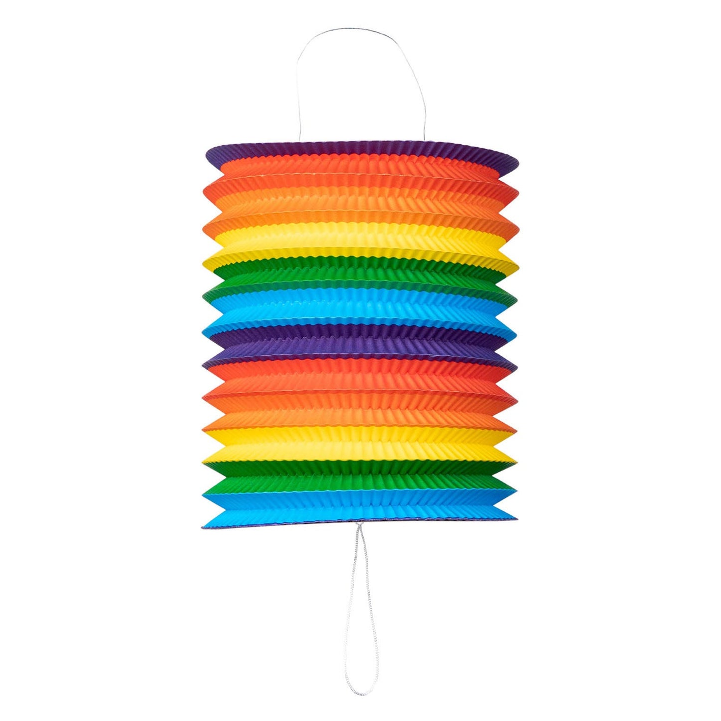 Globos Papieren lantaarn regenboog, 16cm