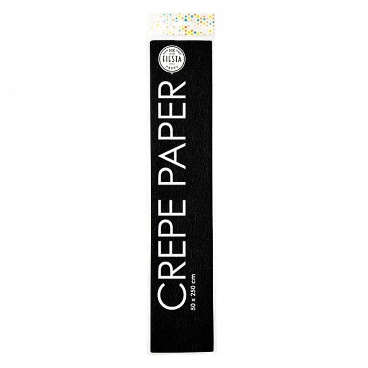 Globos Crepepapier zwart, 50x250cm