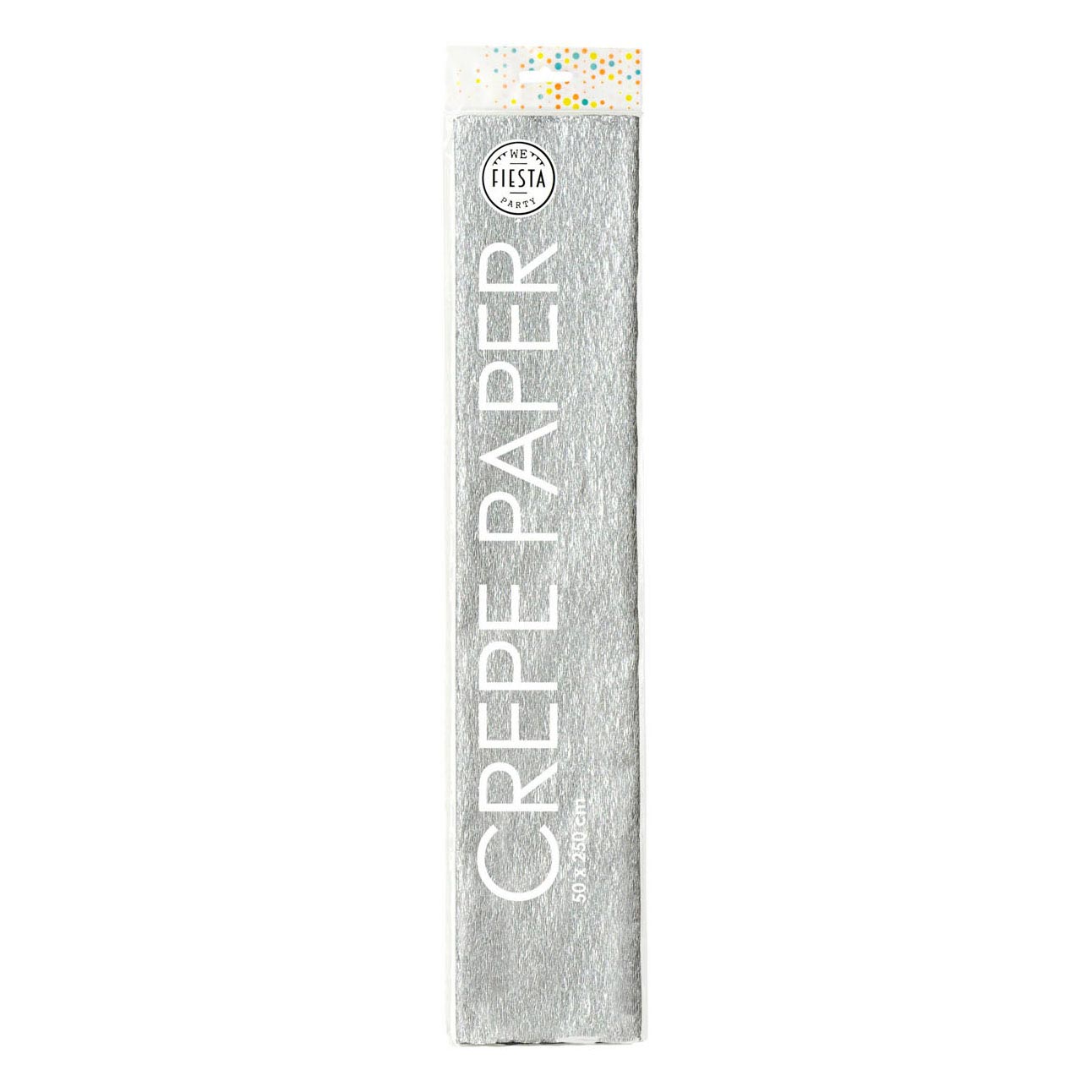 Globos Crepepapier zilver, 50x250cm