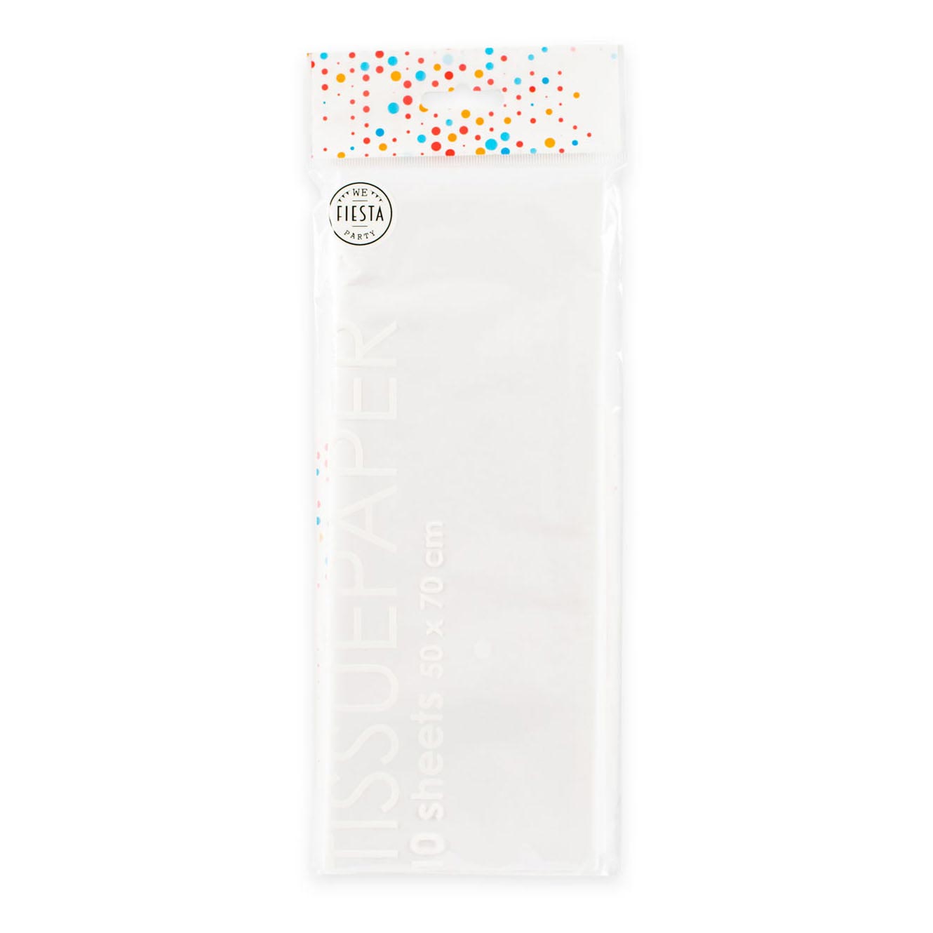 Globos Tissuepapier 10 vellen wit, 50x70cm