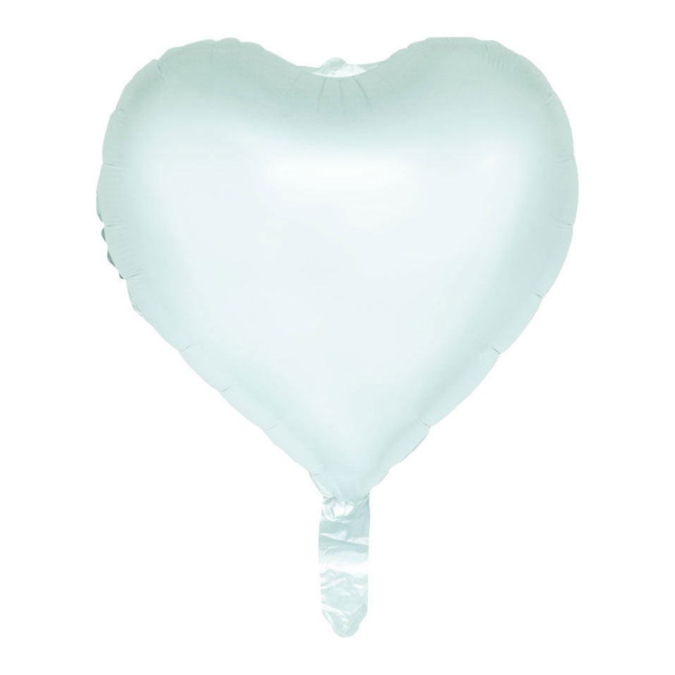 Globos Folieballon 18 inch watercolors hearts - pastel groen