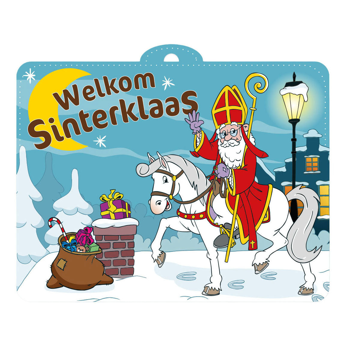 Globos Feestschild 30x40cm sinterklaas