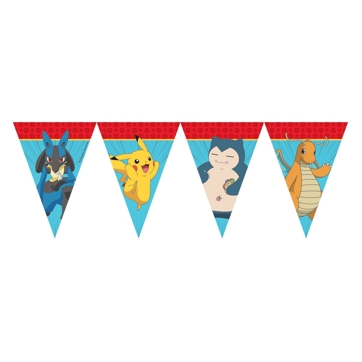 Globos Papieren vlaggenlijn pokemon