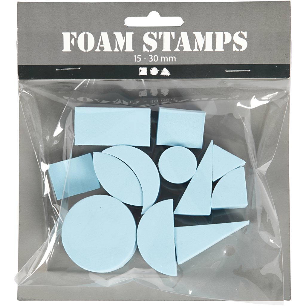 Creativ Company Https: www.cchobby.nl foam-stempels-h-25-mm-afm-15-30-mm-12-stuk-1-doos
