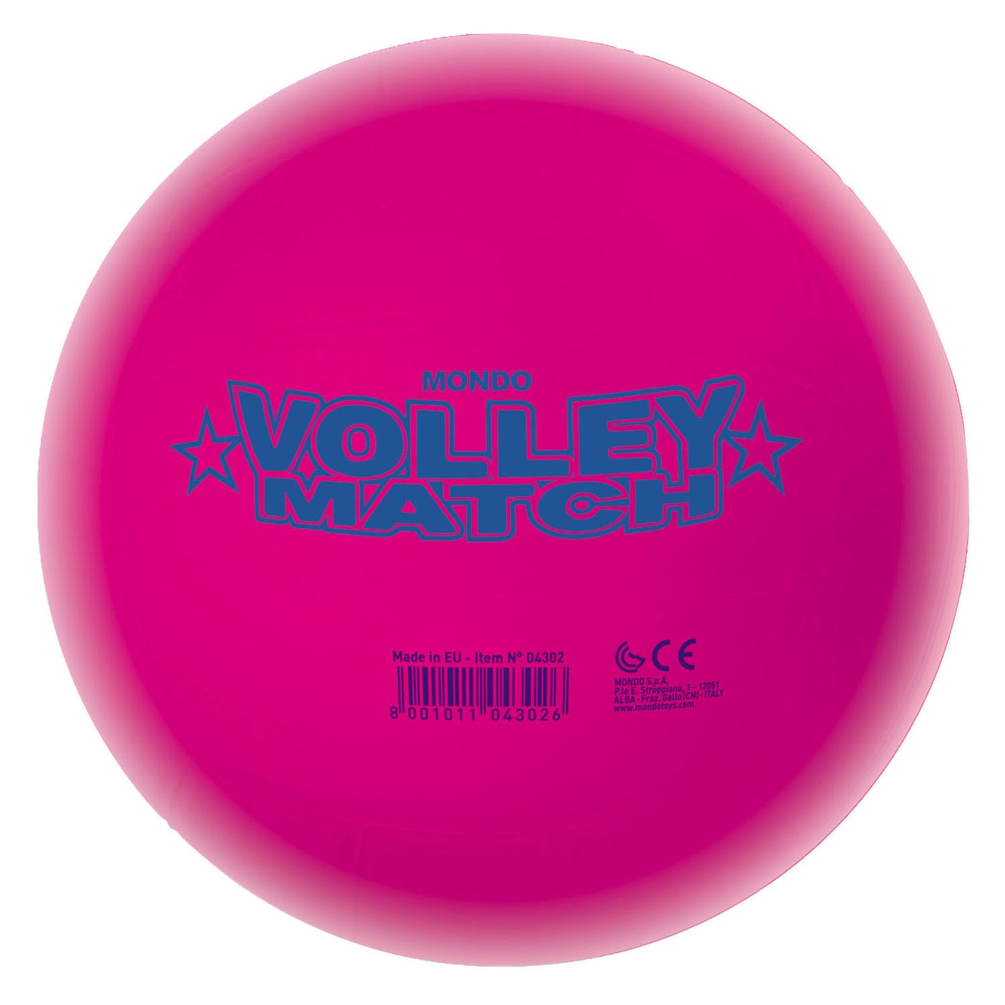 Mondo volleybal match wit, 23cm