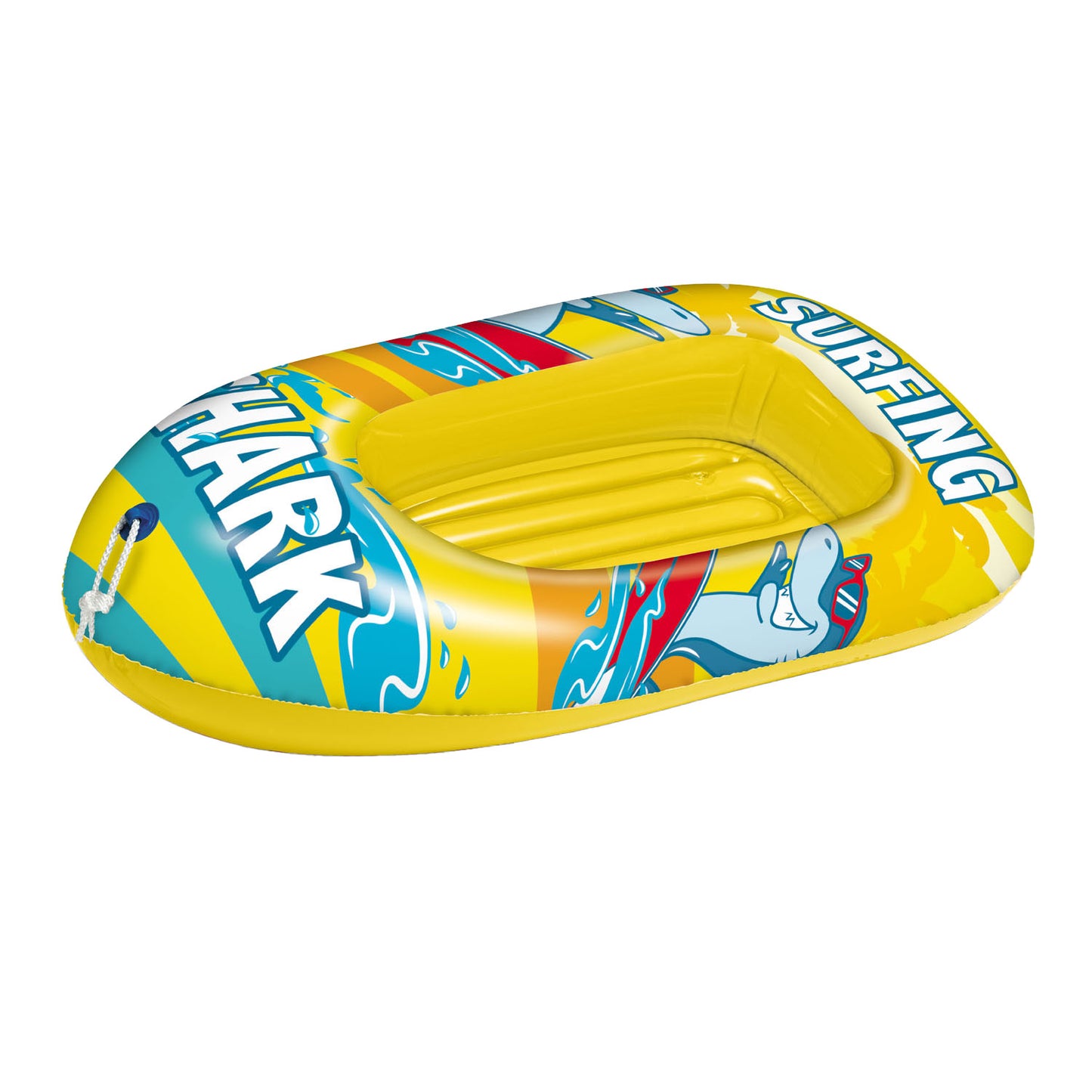 Unice Toys Mondo opblaasboot surfing shark, 112cm