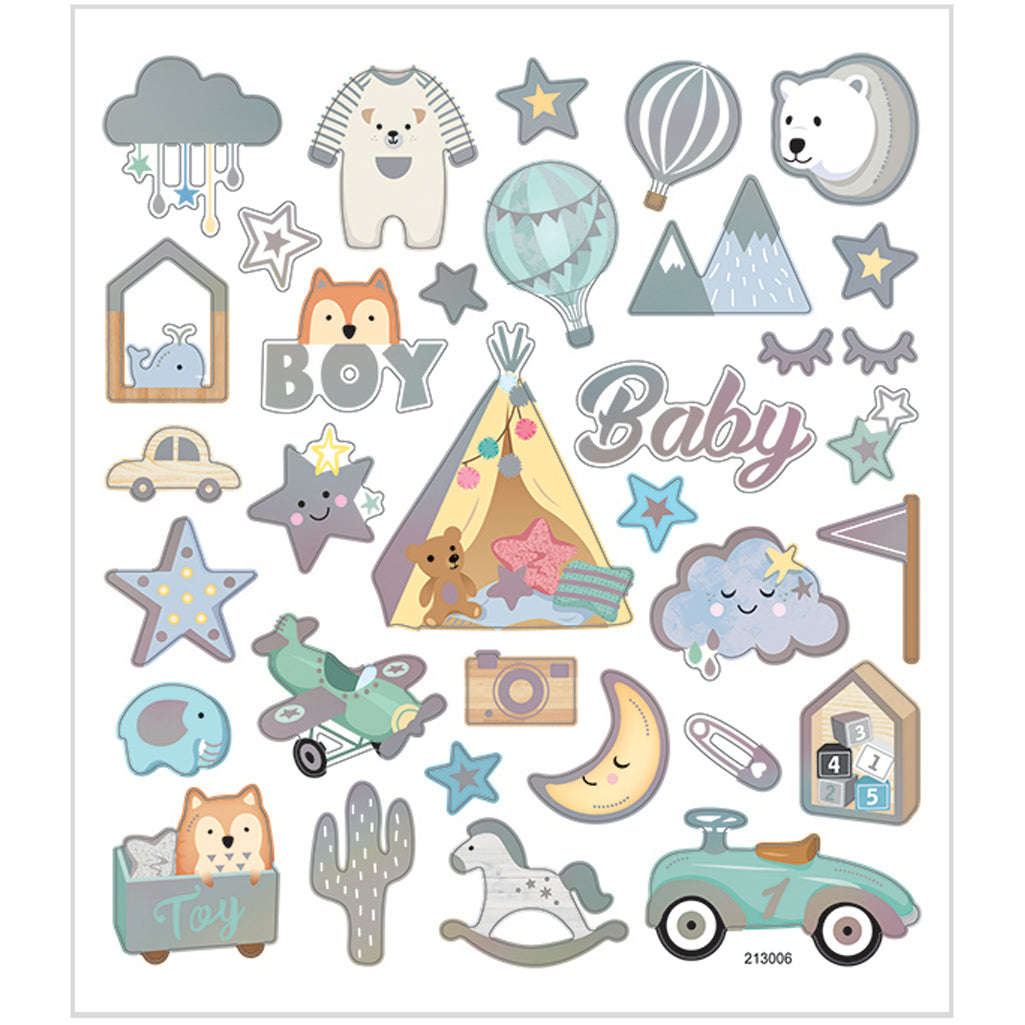 Creativ Company Https: www.cchobby.nl stickers-baby-boy-vel-15x16-5-cm-ca-32-stuk-1-vel