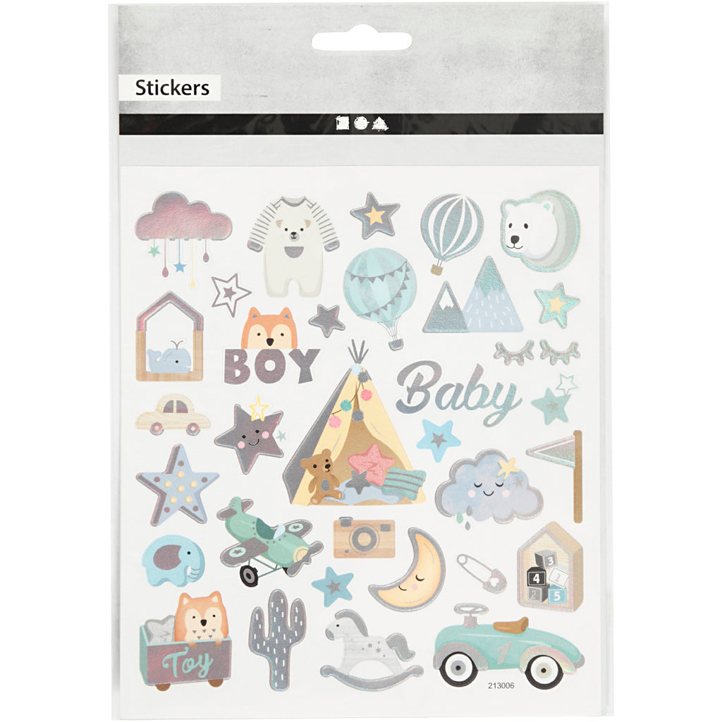 Creativ Company Https: www.cchobby.nl stickers-baby-boy-vel-15x16-5-cm-ca-32-stuk-1-vel