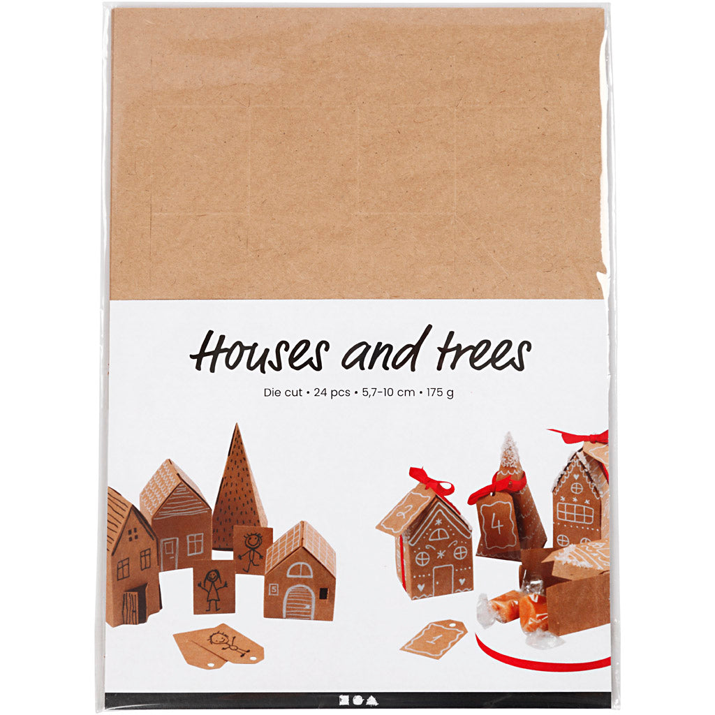 Creativ Company Https: www.cchobby.nl huizen-en-bomen-h-5-7-10-cm-cm-1-set