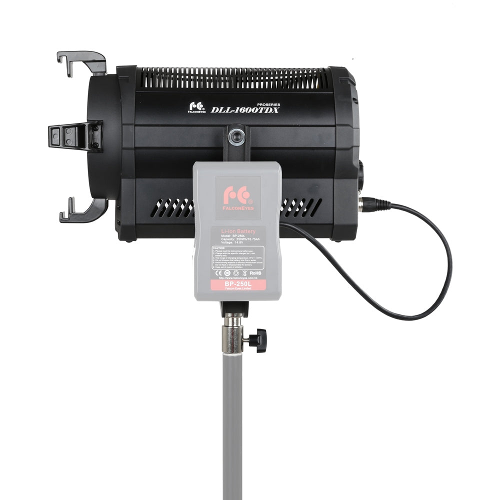 Falcon eyes bi-color led spot lamp dimbaar dll-1600tdx op 230v of accu