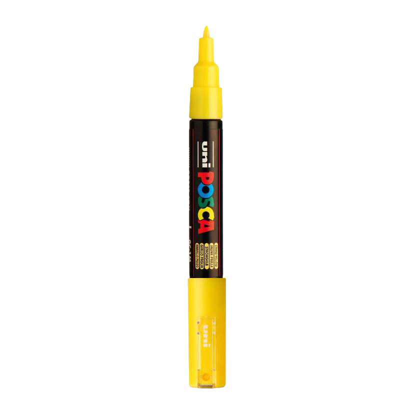 Posca Uni verfmarker 1mc strogeel - conische punt - 1 mm
