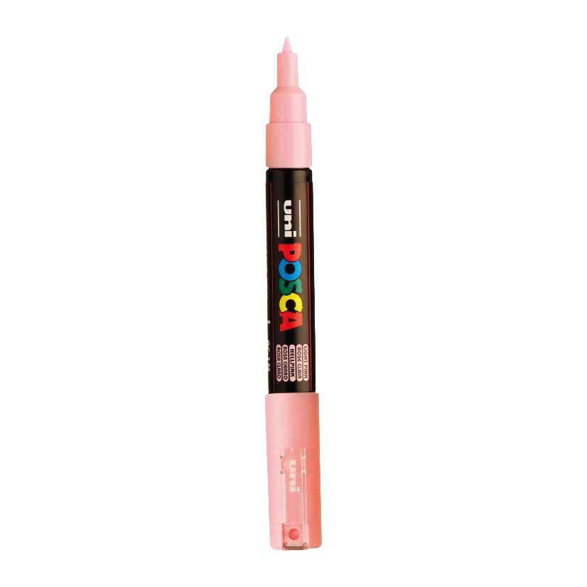 Uni Posca verfmarker 1mc lichtroze - conische punt - 1 mm