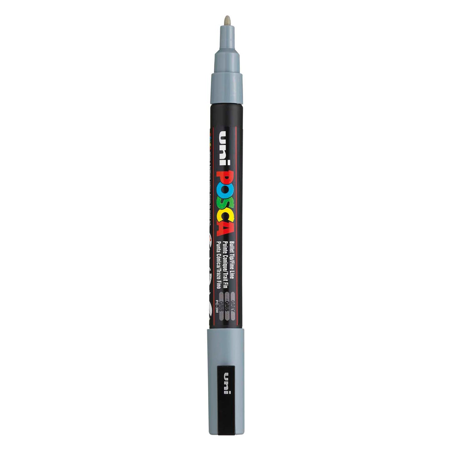 Posca Uni pc3m acrylmarker grijs - ronde punt tot 1,3 mm