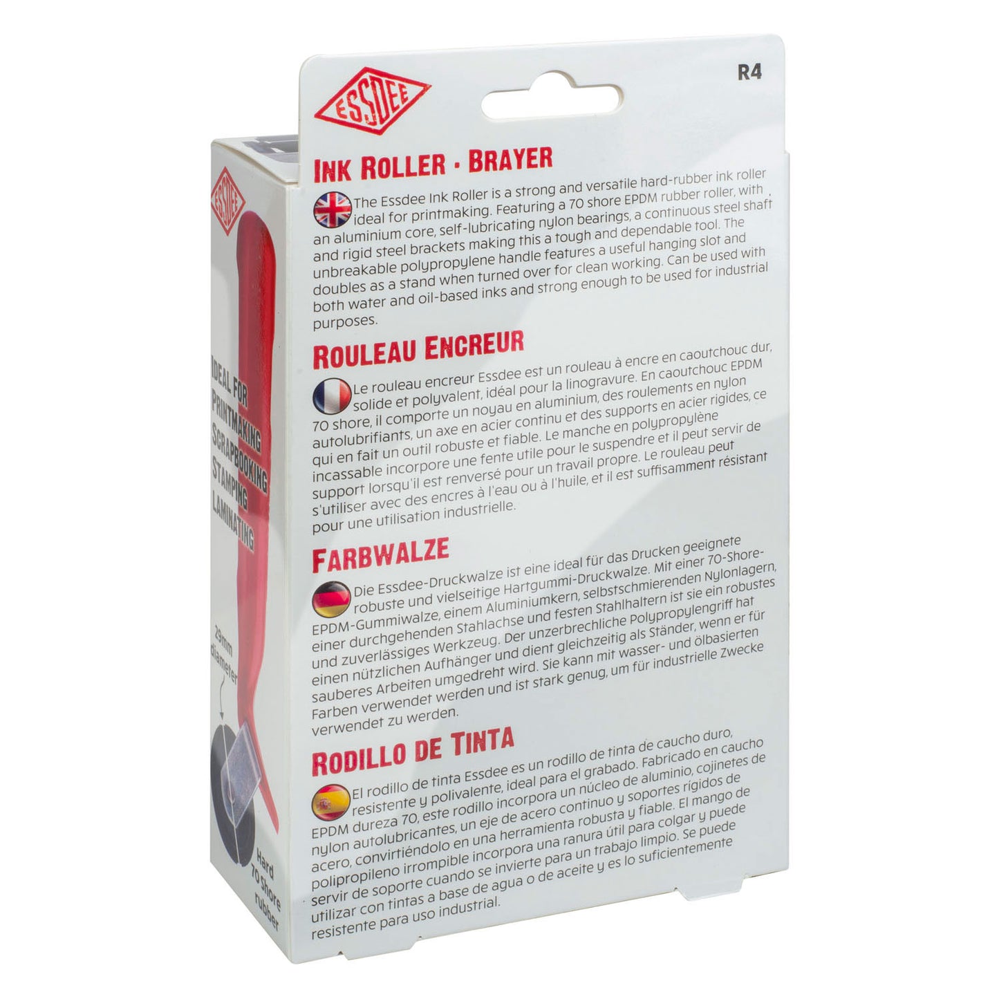 Essdee ink roller 100 mm
