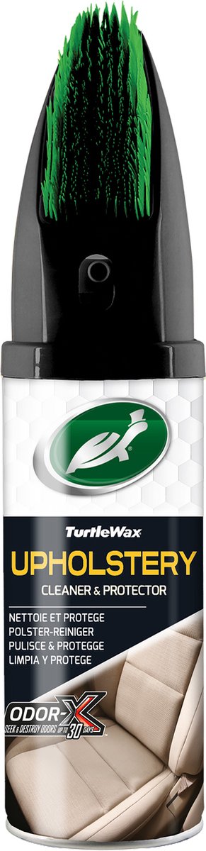 Turtle Wax power out upholstery – interieurreiniger - reinigt diep - beschermt stoffering tegen koffie, sap, vet, voedsel, olie, modder vuil vlekken - 400ml