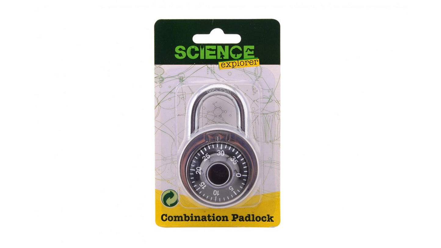 Johntoy Science explorer hangslot met cijferslot