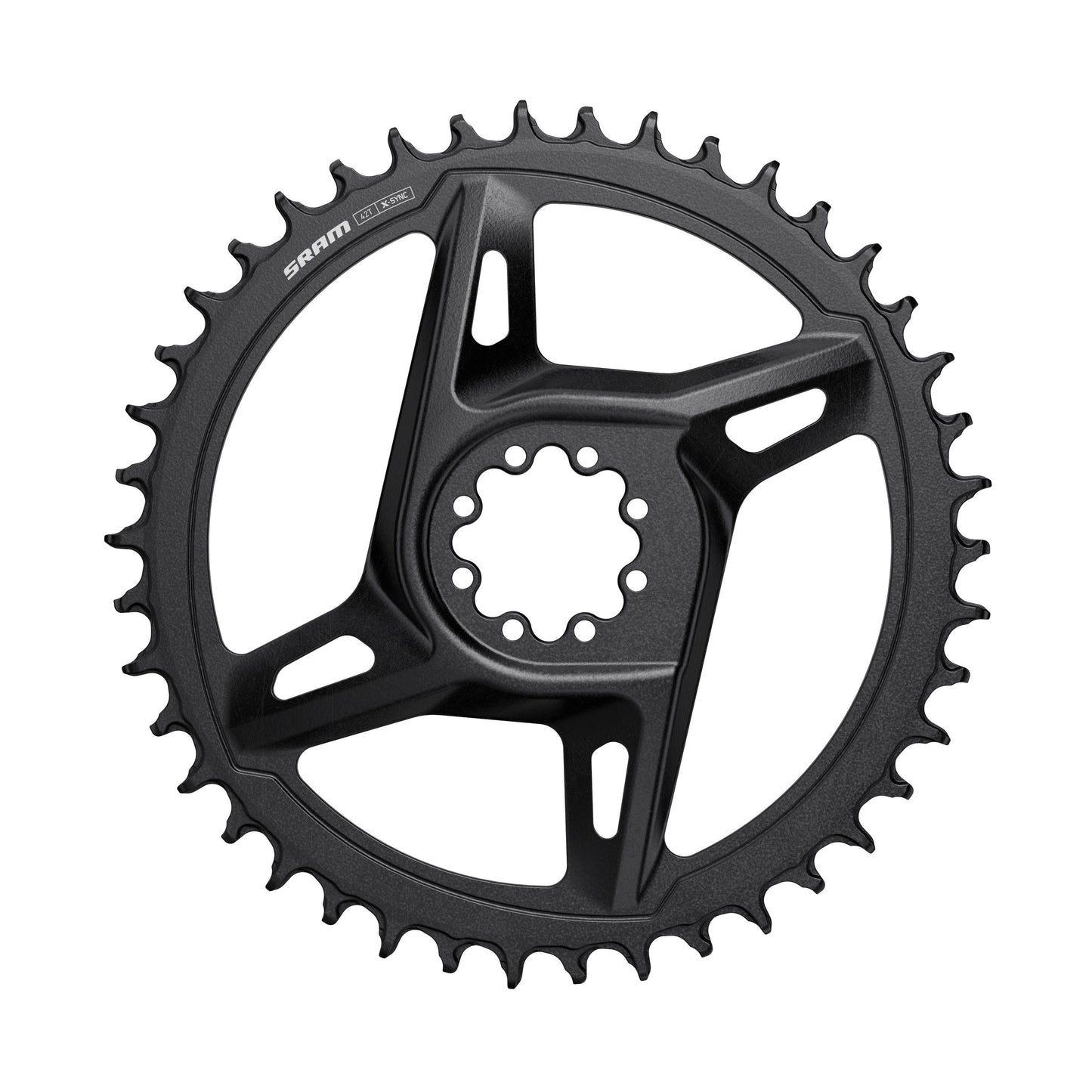 Sram kettingblad rival e1 38t x-sync 6.5mm offset dm incl. 8 bladbouten zwart - 299544