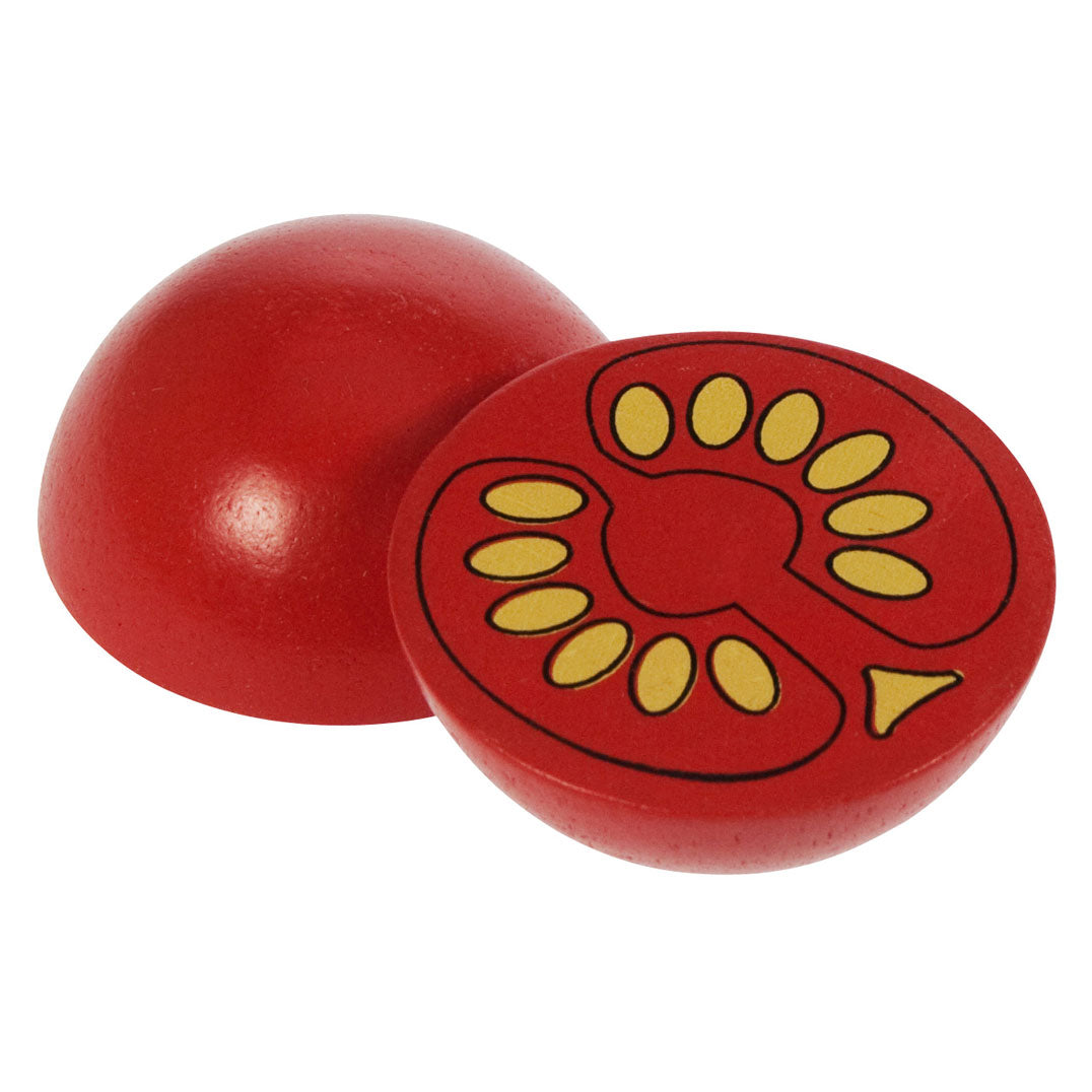 Bigjigs houten halve tomaat, per stuk