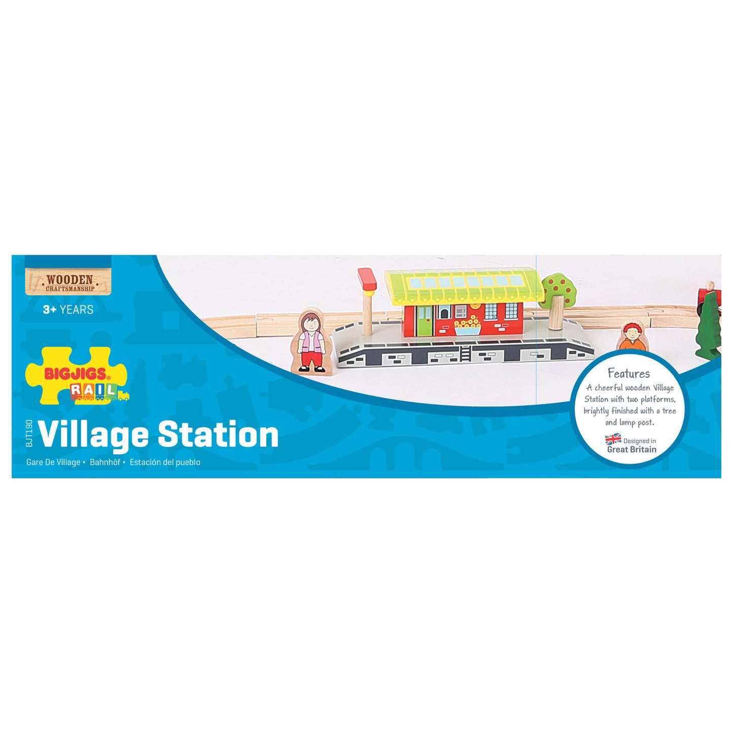BIGJIGS houten rails - dorpsstation