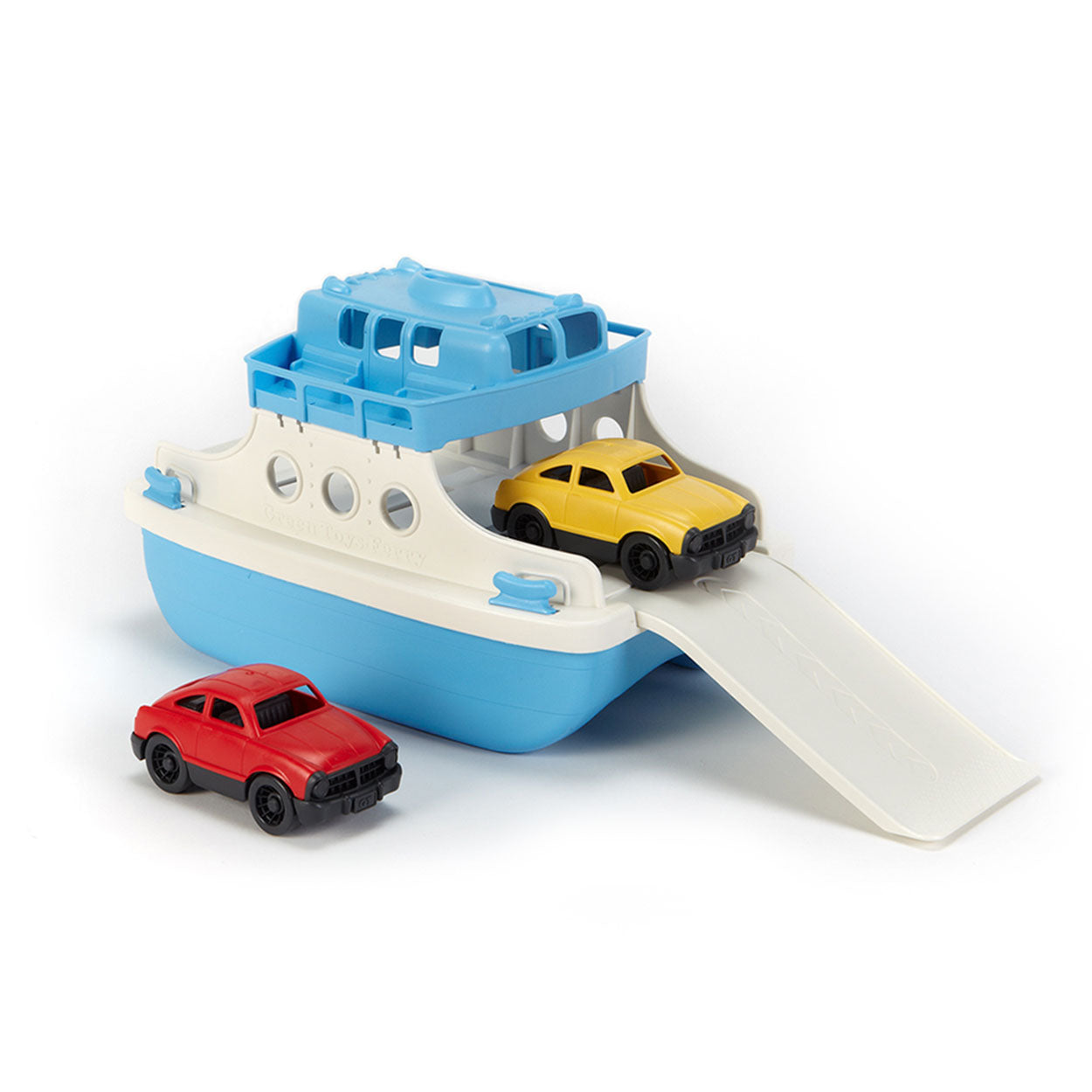 Green Toys veerboot met auto's