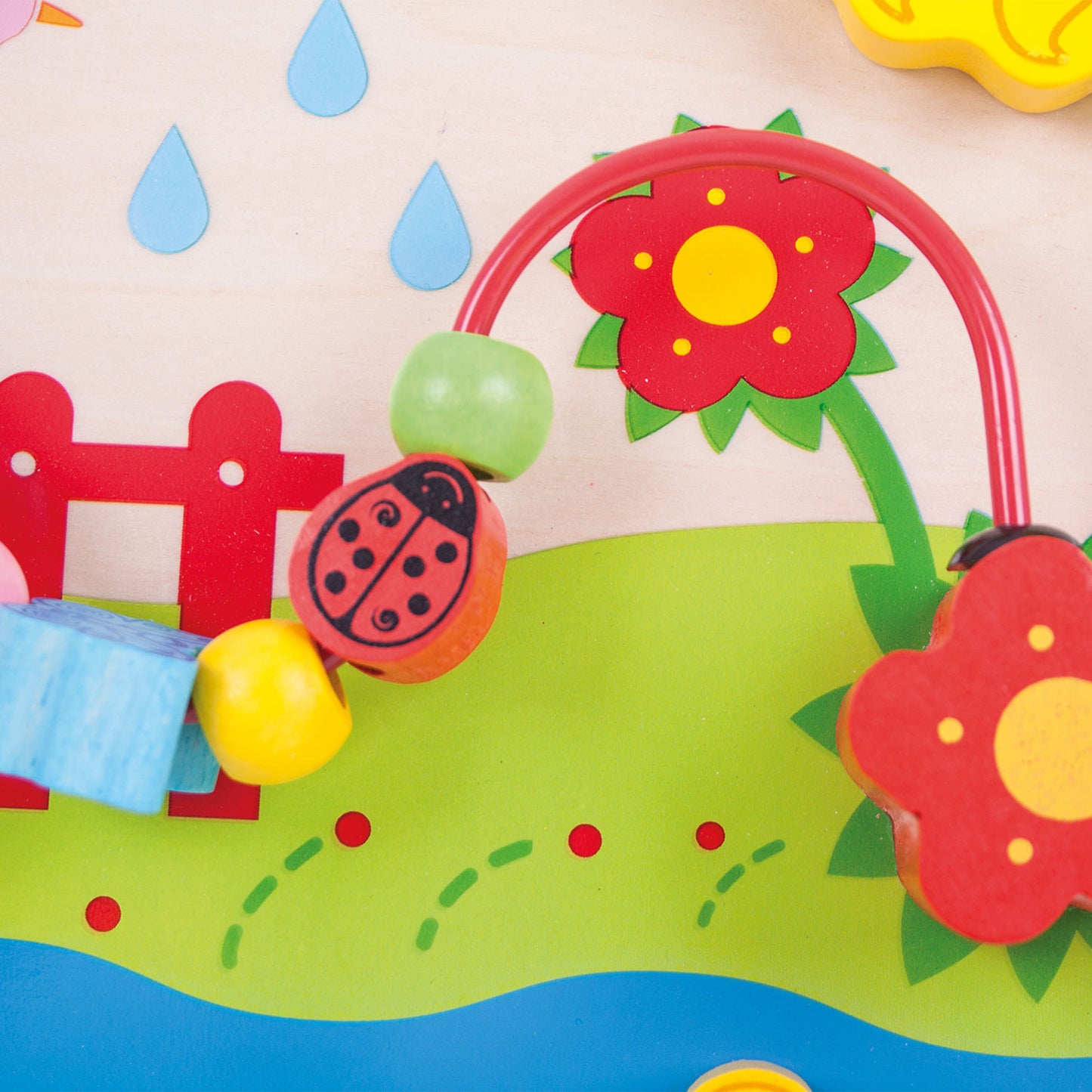 BIGJIGS houten activiteitenpaneel - bloem