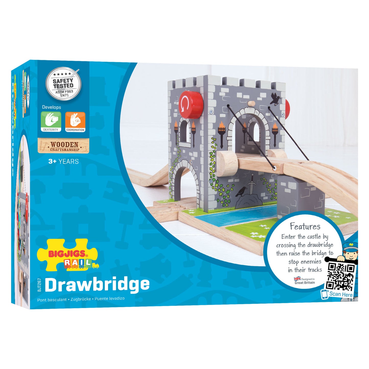 BIGJIGS houten rails - ophaalbrug