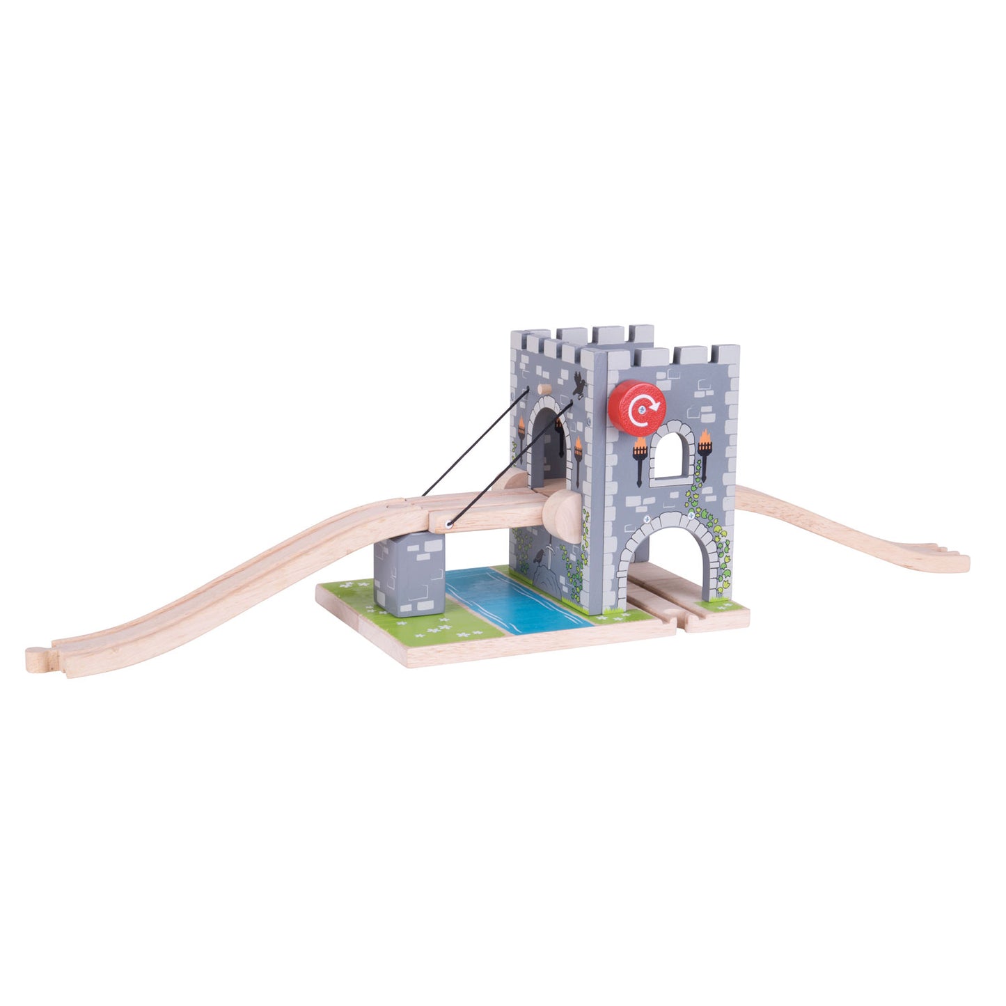 BIGJIGS houten rails - ophaalbrug