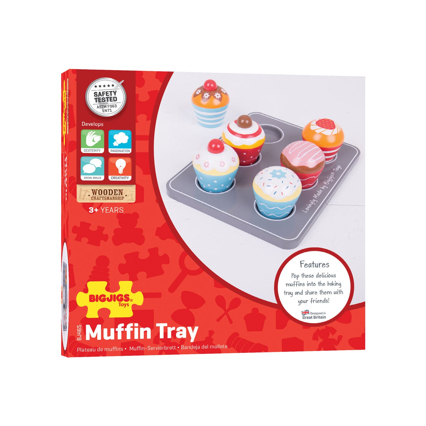 BIGJIGS houten muffinset