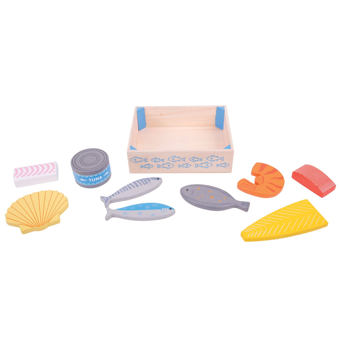 Bigjigs houten kistje met vis
