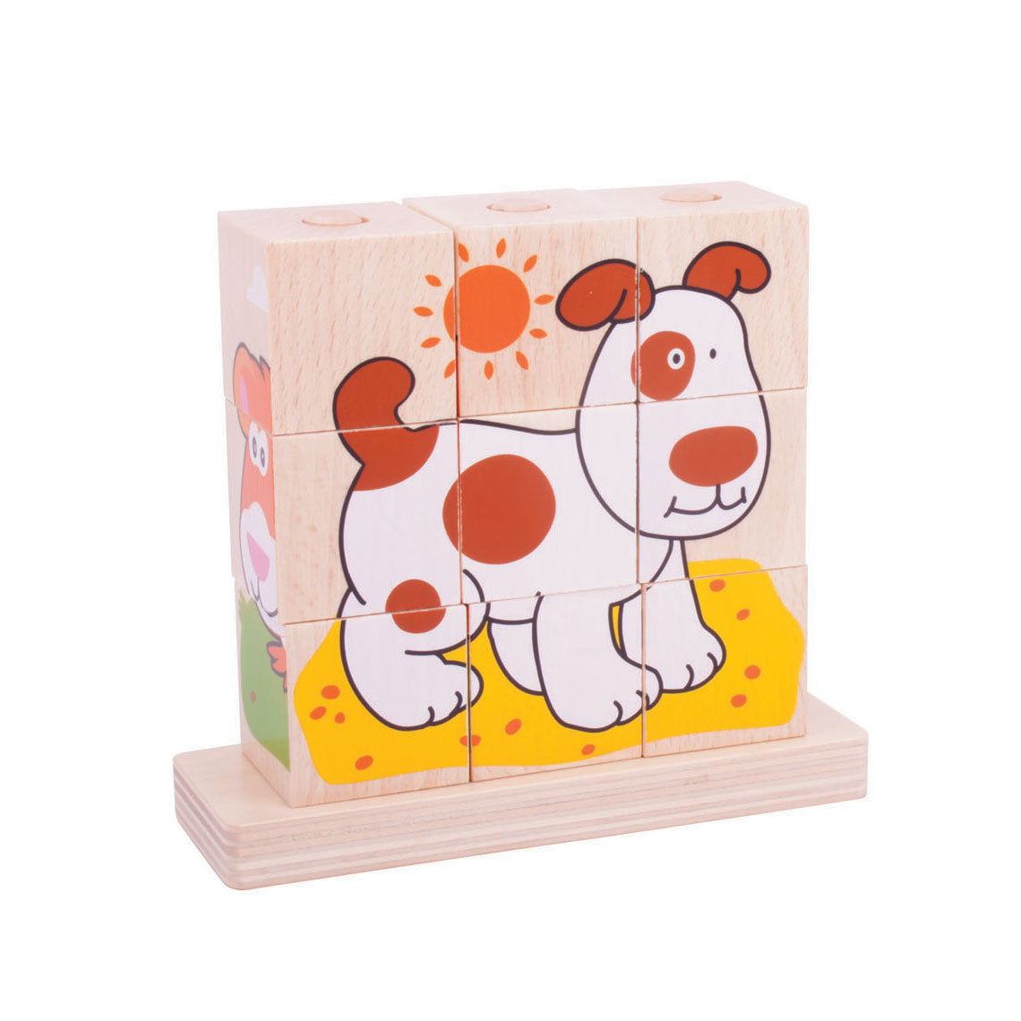 BIGJIGS stapelblokken huisdieren.