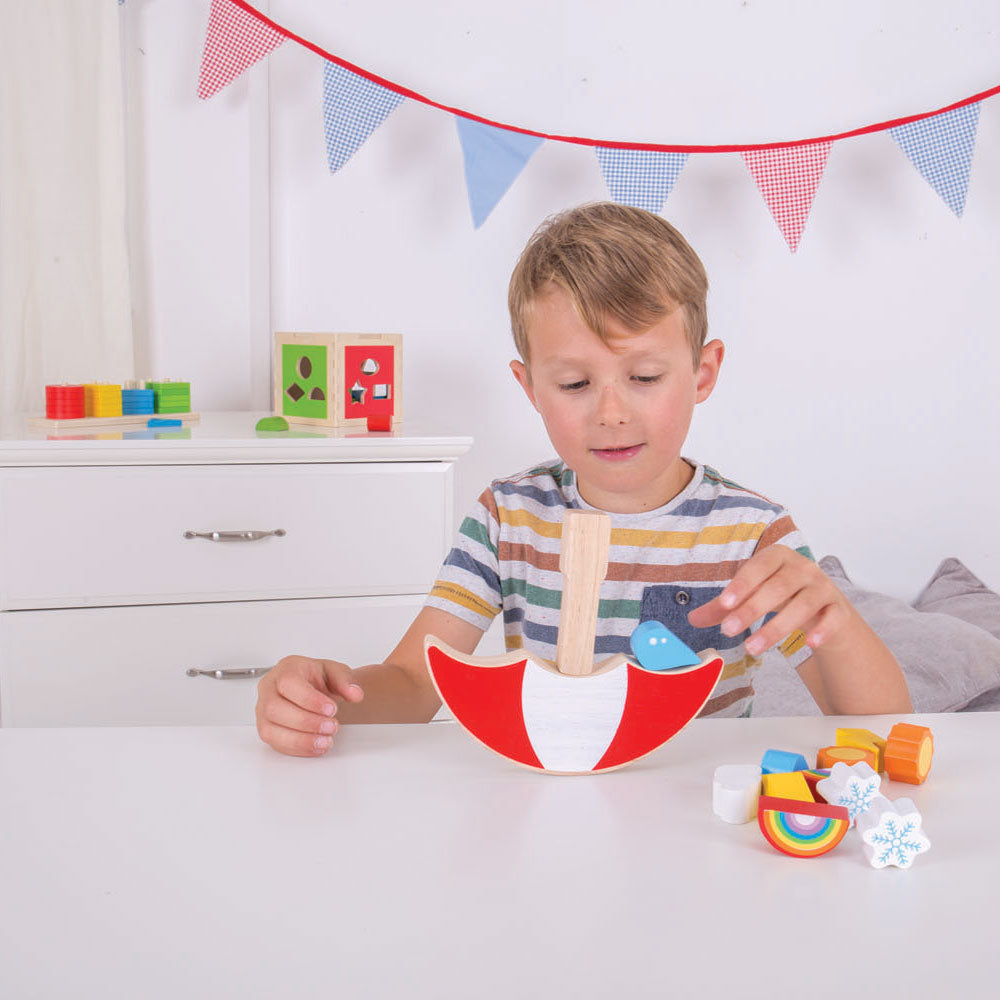 Bigjigs houten balansspel weer