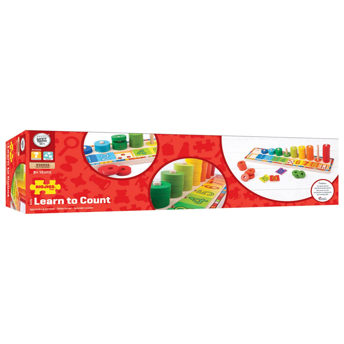 BigJigs Speelgoed Leren tellen telraam - green toys