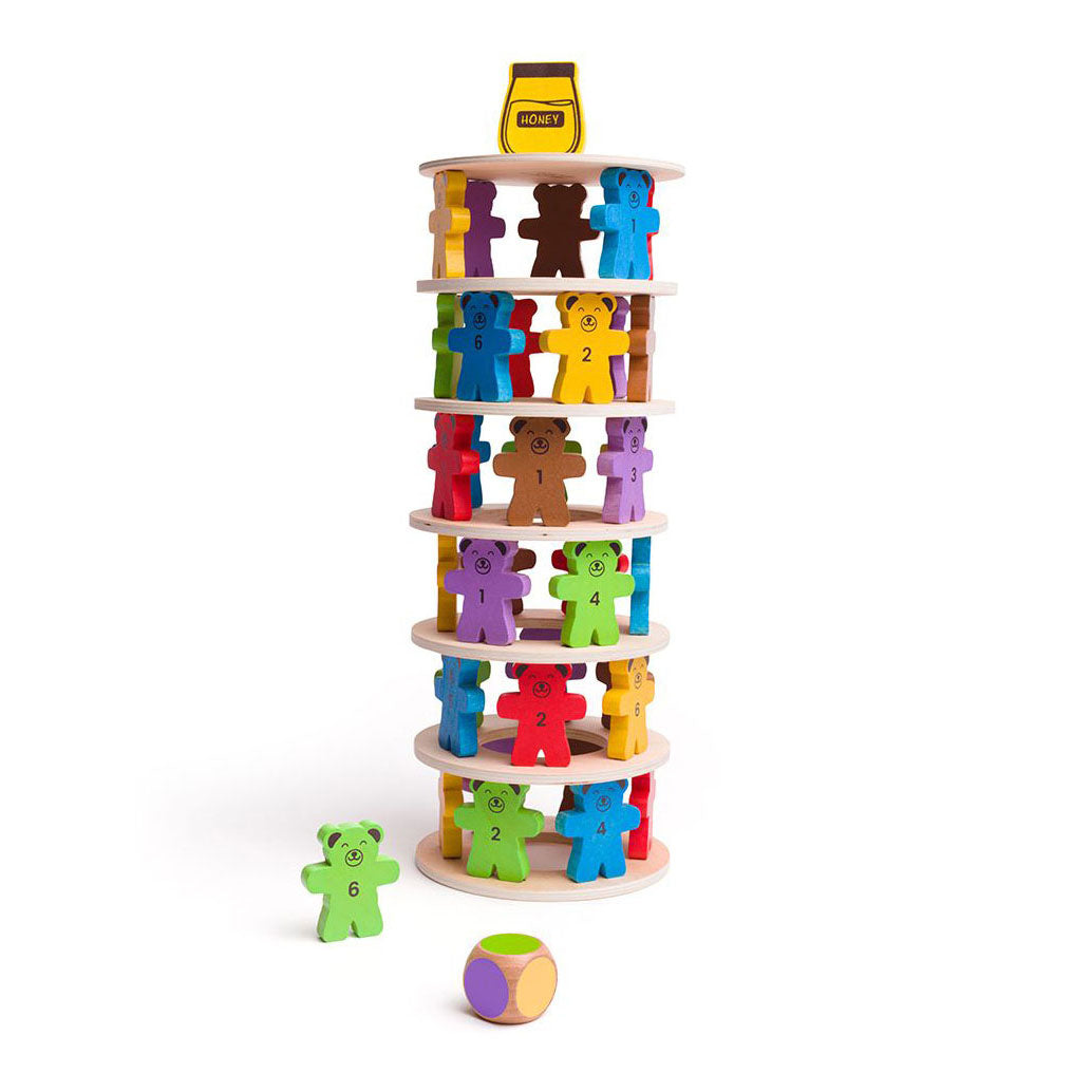 Bigjigs houten stapelspel teddyberen.