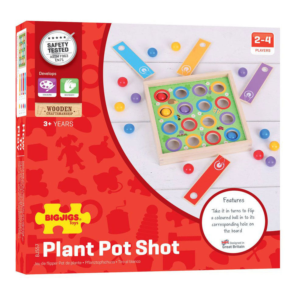 BIGJIGS toys plant pot shot (richt, schiet en scoor)